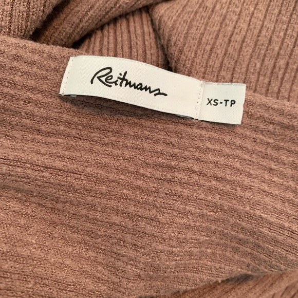 BROWN RIBBED SWEATER - Picture 4 of 5